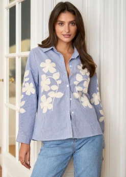 Motus Boutique Chemises & Blouses^Chemise Laura Bleu-ChemiseLaura