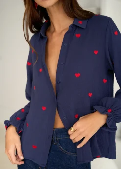 Motus Boutique Chemises & Blouses^Chemise Maurine Marine-ChemiseMaurine