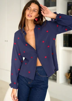 Motus Boutique Chemises & Blouses^Chemise Maurine Marine-ChemiseMaurine