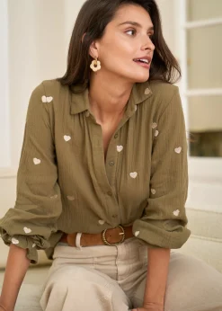 Motus Boutique Chemises & Blouses^Chemise Maurine Kaki-ChemiseMaurine