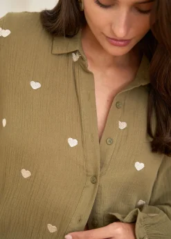 Motus Boutique Chemises & Blouses^Chemise Maurine Kaki-ChemiseMaurine