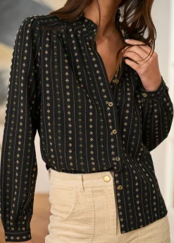 Motus Boutique Chemises & Blouses^Chemise Nina Noir-ChemiseNina