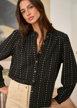 Motus Boutique Chemises & Blouses^Chemise Nina Noir-ChemiseNina