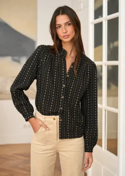 Motus Boutique Chemises & Blouses^Chemise Nina Noir-ChemiseNina