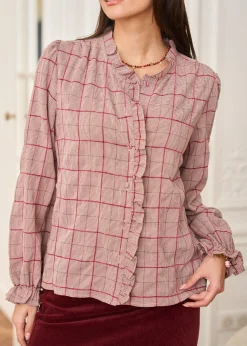 Motus Boutique Chemises & Blouses^Chemise Perla ImpriméBordeaux-ChemisePerla