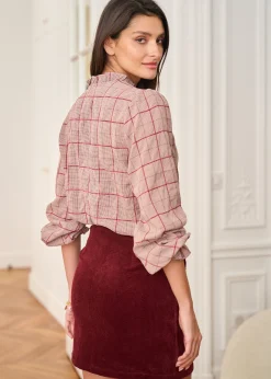 Motus Boutique Chemises & Blouses^Chemise Perla ImpriméBordeaux-ChemisePerla