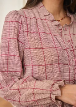 Motus Boutique Chemises & Blouses^Chemise Perla ImpriméBordeaux-ChemisePerla
