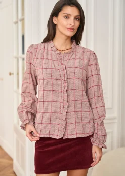 Motus Boutique Chemises & Blouses^Chemise Perla ImpriméBordeaux-ChemisePerla