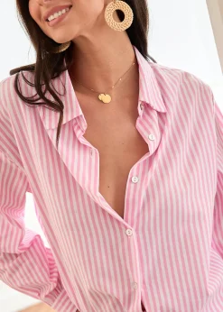 Motus Boutique Chemises & Blouses^Chemise Rosie RayéRoseBlanc-ChemiseRosie