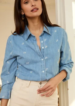 Motus Boutique Denim|Chemises & Blouses^Chemise Soline DenimFleuri-ChemiseSoline