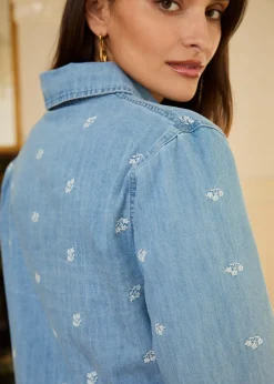 Motus Boutique Denim|Chemises & Blouses^Chemise Soline DenimFleuri-ChemiseSoline