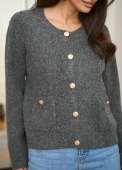Motus Boutique Mailles^Gilet Ambroise Gris-GiletAmbroise
