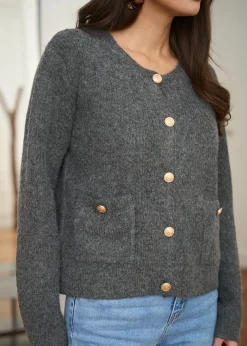 Motus Boutique Mailles^Gilet Ambroise Gris-GiletAmbroise