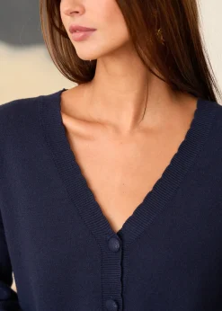 Motus Boutique Mailles^Gilet Anne Marine-GiletAnne