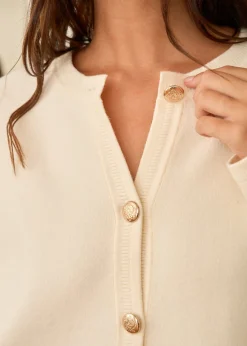 Motus Boutique Mailles^Gilet Audrey Beige-GiletAudrey
