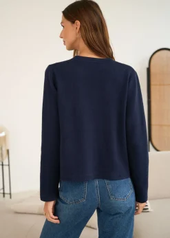 Motus Boutique Mailles^Gilet Audrey Marine-GiletAudrey