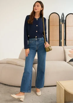 Motus Boutique Mailles^Gilet Audrey Marine-GiletAudrey