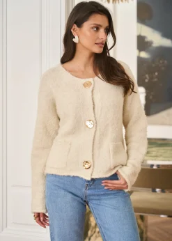 Motus Boutique Mailles^Gilet Bianca Blanc-GiletBianca