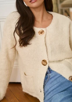 Motus Boutique Mailles^Gilet Bianca Blanc-GiletBianca