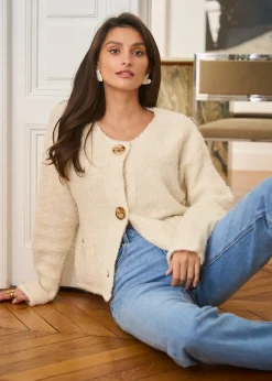 Motus Boutique Mailles^Gilet Bianca Blanc-GiletBianca