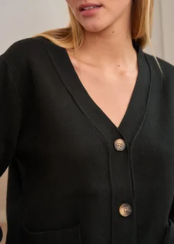 Motus Boutique Mailles^Gilet Céleste Noir-GiletCéleste