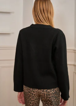 Motus Boutique Mailles^Gilet Céleste Noir-GiletCéleste