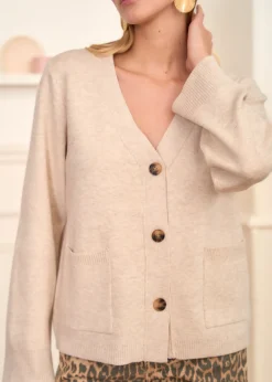 Motus Boutique Mailles^Gilet Céleste Beige-GiletCéleste