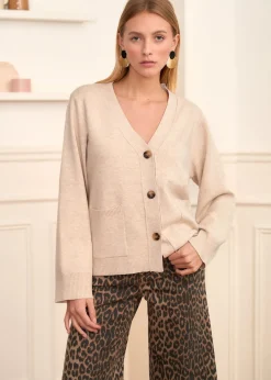Motus Boutique Mailles^Gilet Céleste Beige-GiletCéleste