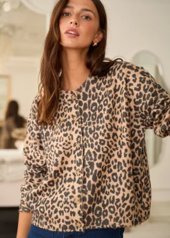 Motus Boutique Mailles^Gilet Eliot ImpriméLéopard-GiletEliot