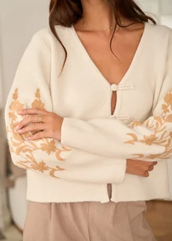 Motus Boutique Mailles^Gilet Eugène Ecru-GiletEugène
