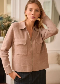 Motus Boutique Mailles^Gilet Gaetane Beige-GiletGaetane