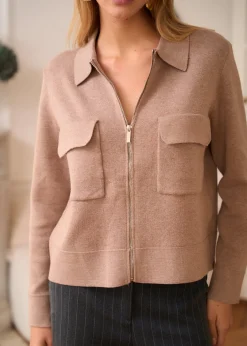 Motus Boutique Mailles^Gilet Gaetane Beige-GiletGaetane