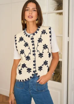 Motus Boutique Mailles^Gilet Lausanne Beige-GiletLausanne