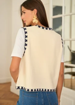 Motus Boutique Mailles^Gilet Lausanne Beige-GiletLausanne