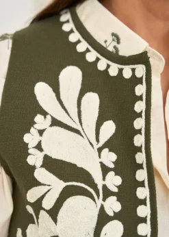 Motus Boutique Mailles^Gilet Léo Kaki-GiletLéo