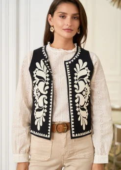 Motus Boutique Mailles^Gilet Léo Noir-GiletLéo