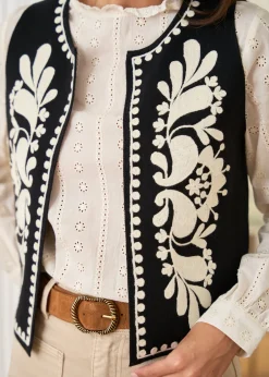 Motus Boutique Mailles^Gilet Léo Noir-GiletLéo