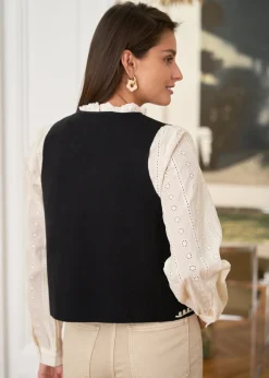 Motus Boutique Mailles^Gilet Léo Noir-GiletLéo
