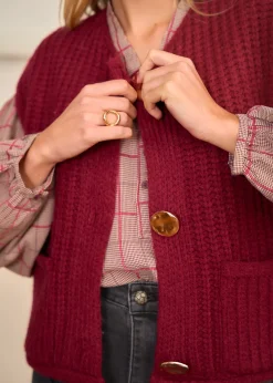 Motus Boutique Mailles^Gilet Lola Bordeaux-GiletLola