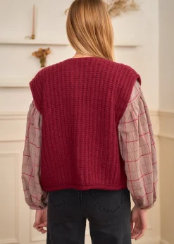 Motus Boutique Mailles^Gilet Lola Bordeaux-GiletLola