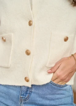 Motus Boutique Mailles^Gilet Léon Ecru-GiletLéon