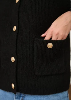 Motus Boutique Mailles^Gilet Léon Noir-GiletLéon