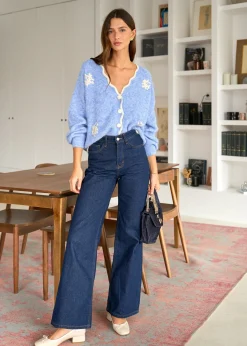 Motus Boutique Mailles^Gilet Léonard Bleu-GiletLéonard