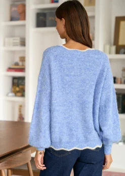 Motus Boutique Mailles^Gilet Léonard Bleu-GiletLéonard