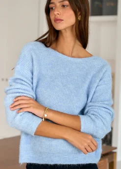 Motus Boutique Mailles^Gilet Maelys Bleu-GiletMaelys