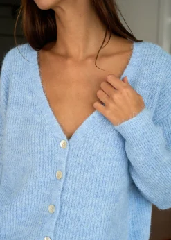 Motus Boutique Mailles^Gilet Maelys Bleu-GiletMaelys