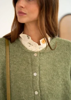 Motus Boutique Mailles^Gilet Malo Olive-GiletMalo