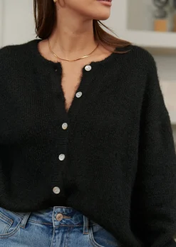 Motus Boutique Mailles^Gilet Malo Noir-GiletMalo