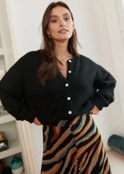 Motus Boutique Mailles^Gilet Malo Noir-GiletMalo