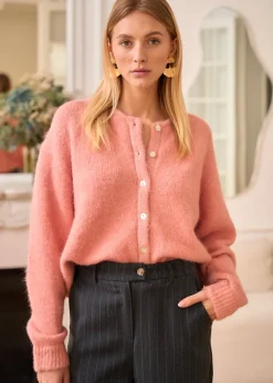 Motus Boutique Mailles^Gilet Malo VieuxRose-GiletMalo